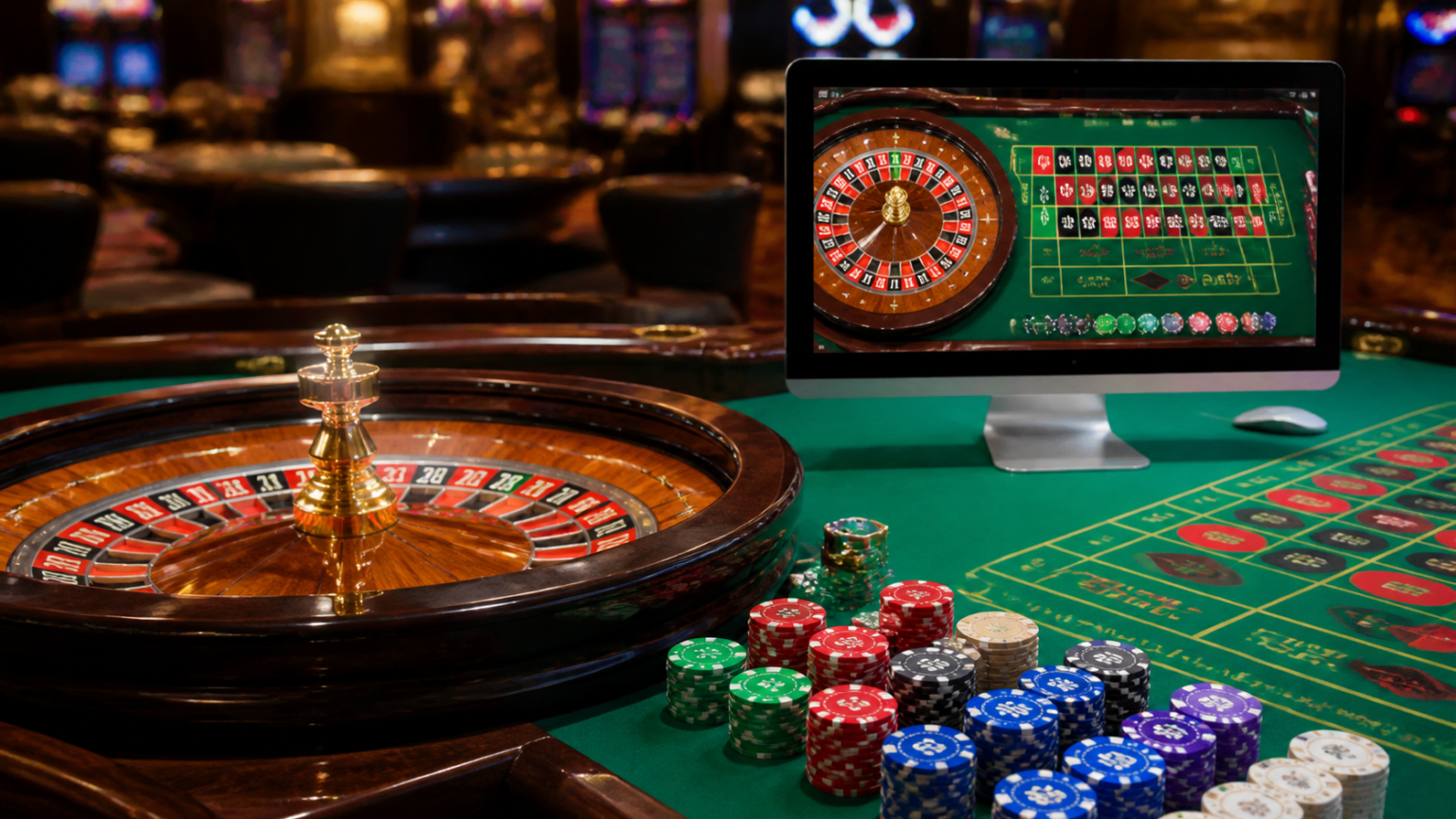 Mobile Gaming Trends Among Online Casinos Singapore: The Future of Digital Entertainment วงล้อรูเล็ตและโต๊ะเดิมพันคาสิโน แสดงรูปแบบเกมรูเล็ตออนไลน์