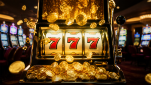 Máy slot casino với hiệu ứng jackpot của nổ hũ